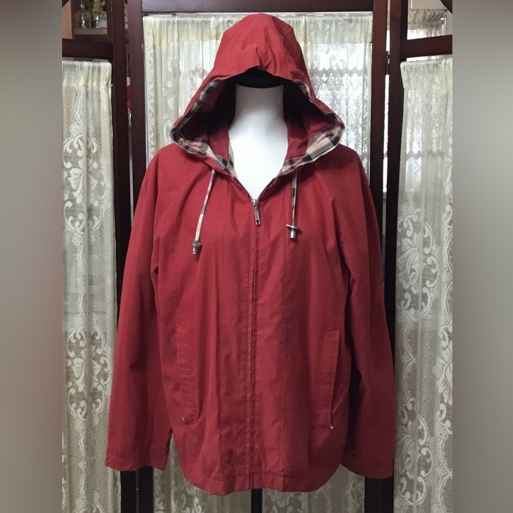 MISTY HARBOR HOODED RAIN JACKET - SZ SMALL